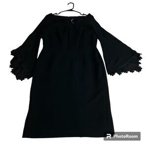 LAUREN RALPH LAUREN NWT Women's Black Dress Angel Sleeve